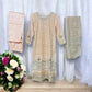 PEACH GEORGETTE SALWAR KAMEEZ WITH EMBROIDERY WORK- ETHNIC WEAR FOR WOMEN
