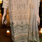 PEACH GEORGETTE SALWAR KAMEEZ WITH EMBROIDERY WORK- ETHNIC WEAR FOR WOMEN