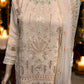 PEACH GEORGETTE SALWAR KAMEEZ WITH EMBROIDERY WORK- ETHNIC WEAR FOR WOMEN