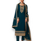 TRADITIONAL BLOOMING SILK GEORGETTE SALWAR KAMEEZ - 14243-ETHNIC WEAR FOR WOMEN