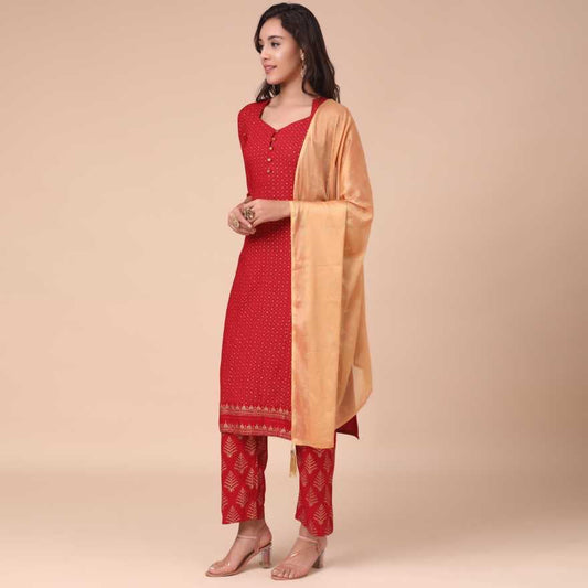 TRADITIONAL DESIGNER WEAR KURTI WITH PANT AND DUPATTA SET - 9903-ETHNIC WEAR FOR WOMEN
