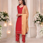 TRADITIONAL DESIGNER WEAR KURTI WITH PANT AND DUPATTA SET - 9903-ETHNIC WEAR FOR WOMEN