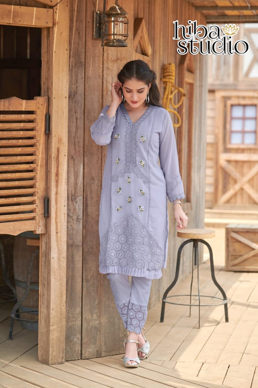 TRADITIONAL PARTY WEAR KURTI SET FOR A GLAMOROUS AFFAIR -ETHNIC WEAR FOR WOMEN