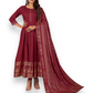 TRADITIONAL RAYON PRINTED KURTI WITH DUPATTA: EMBRACE YOUR FEMININE CHARM-ETHNIC WEAR FOR WOMEN