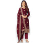 TRADITIONAL REGAL MAROON: BRIDAL SALWAR SUIT FOR WEDDING WEAR-ETHNIC WEAR FOR WOMEN