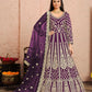 TRADITIONAL ROYAL PURPLE: DESIGNER EMBROIDERY SUIT  - 3002-ETHNIC WEAR FOR WOMEN