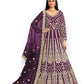 TRADITIONAL ROYAL PURPLE: DESIGNER EMBROIDERY SUIT  - 3002-ETHNIC WEAR FOR WOMEN
