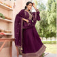 TRADITIONAL VICHITRA SILK SALWAR SUIT WITH FANCY WORK-ETHNIC WEAR FOR WOMEN - 4161