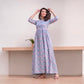 BLUE: MUSLIN PRINTED WORK TRADITIONAL GOWN-ETHNIC WEAR FOR WOMEN-01