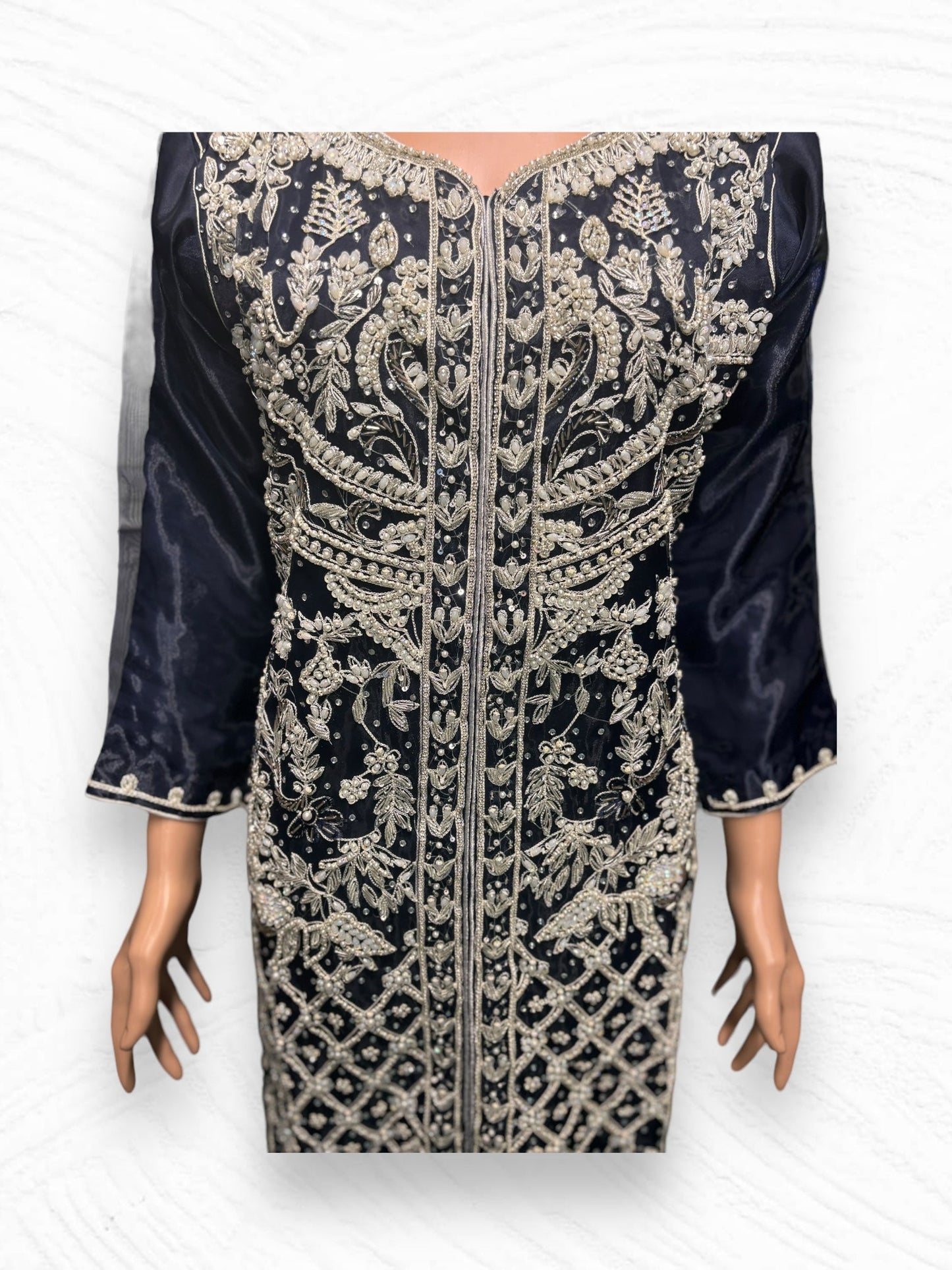 DESIGNER HANDWORK DESIGNER SALWAR KAMEEZ ENSEMBLE-ETHNIC WEAR FOR WOMEN- 08