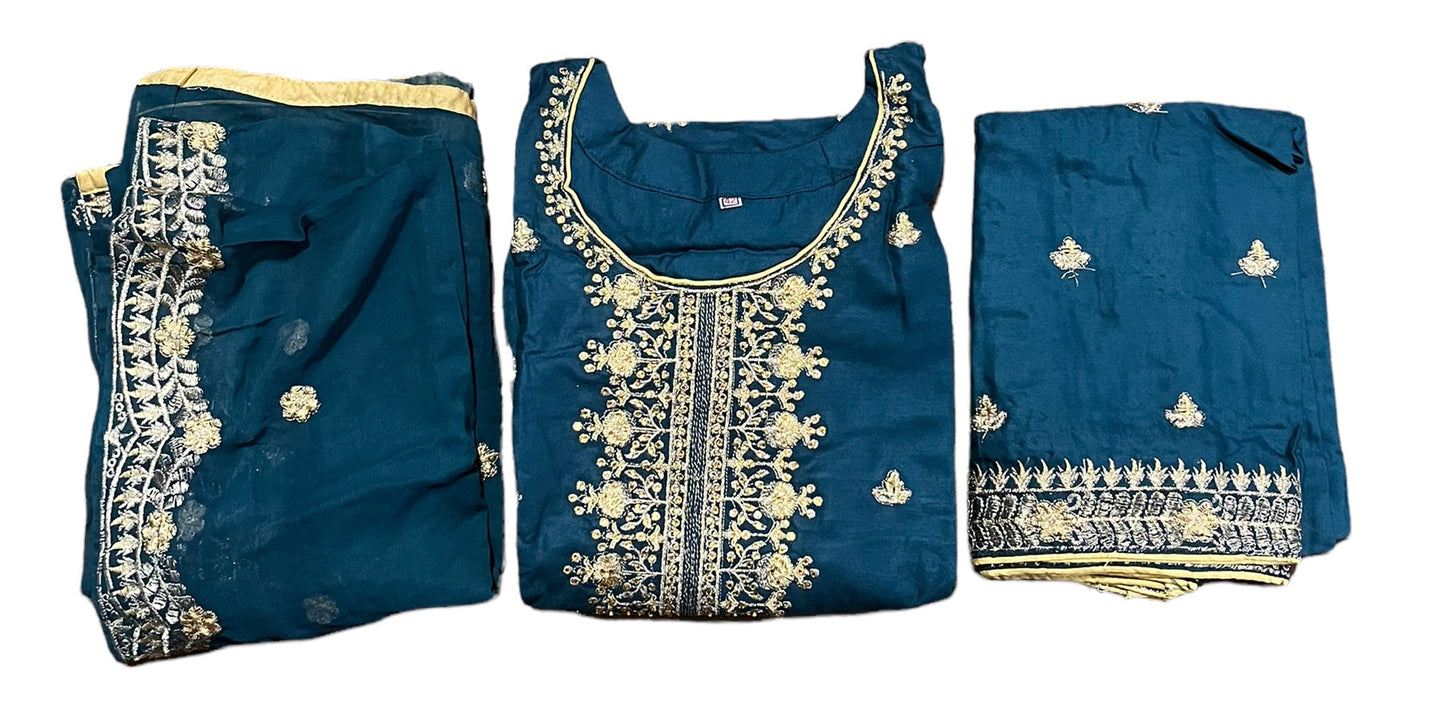 STYLISH LINEN AURA: PARTY WEAR SALWAR KAMEEZ