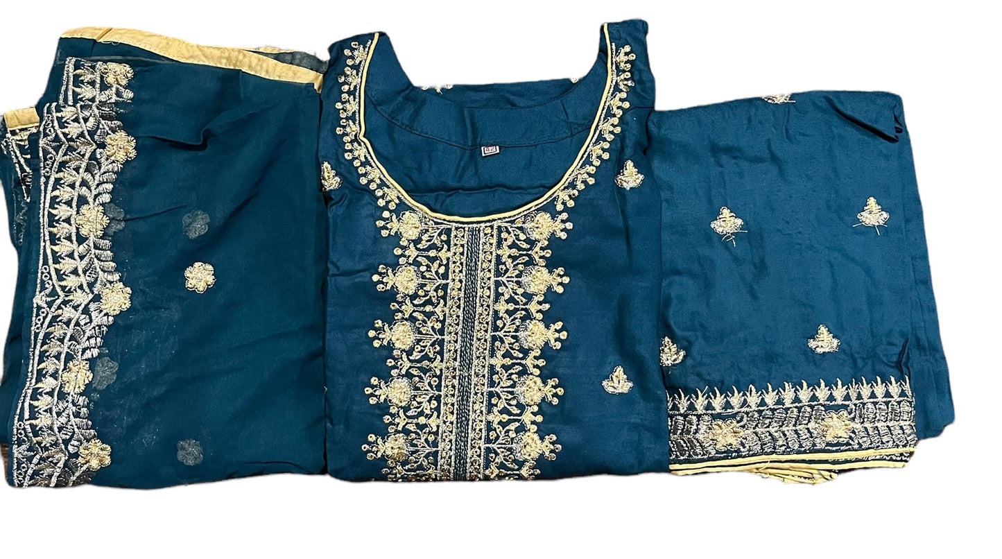 STYLISH LINEN AURA: PARTY WEAR SALWAR KAMEEZ