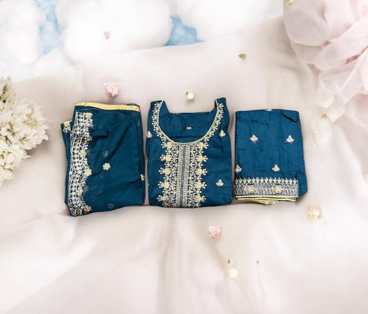 STYLISH LINEN AURA: PARTY WEAR SALWAR KAMEEZ