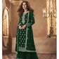 TRADITIONAL FAUX GEORGETTE SALWAR SUIT WITH EMBROIDERY - 129C-ETHNIC WEAR FOR WOMEN