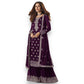 TRADITIONAL FAUX GEORGETTE SALWAR SUIT WITH EMBROIDERY - 129D- ETHNIC WEAR FOR WOMEN