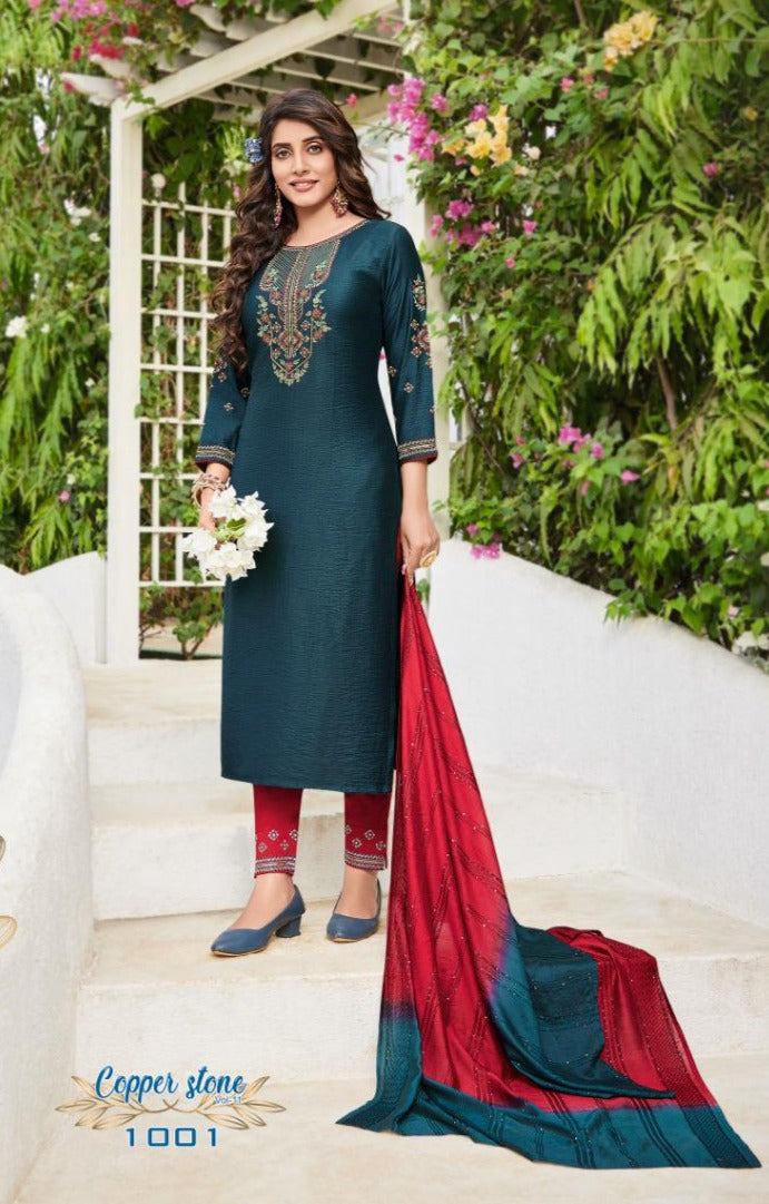 TRADITIONAL NAYLON VISCOSE SALWAR KAMEEZ-ETHNIC WEAR FOR WOMEN