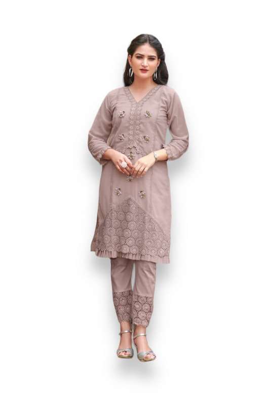 TRADITIONAL PARTY WEAR KURTI SET FOR A GLAMOROUS AFFAIR-ETHNIC WEAR FOR WOMEN