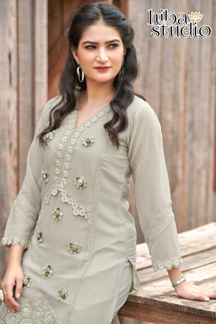 TRADITIONAL PARTY WEAR KURTI SET WITH PANT- ETHNIC WEAR FOR WOMEN