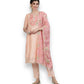 TRADITIONAL PEACH EMBROIDERY WORK COTTON SALWAR SUIT-ETHNIC WEAR FOR WOMEN