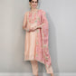 TRADITIONAL PEACH EMBROIDERY WORK COTTON SALWAR SUIT-ETHNIC WEAR FOR WOMEN