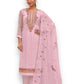 TRADITIONAL PINK FESTIVE WEAR HEAVY GEORGETTE SALWAR SUIT-ETHNIC WEAR FOR WOMEN