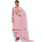 TRADITIONAL PINK FESTIVE WEAR HEAVY GEORGETTE SALWAR SUIT-ETHNIC WEAR FOR WOMEN