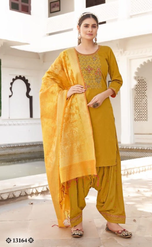 TRADITIONAL SILK SALWAR SUIT- ETHNIC WEAR FOR WOMEN