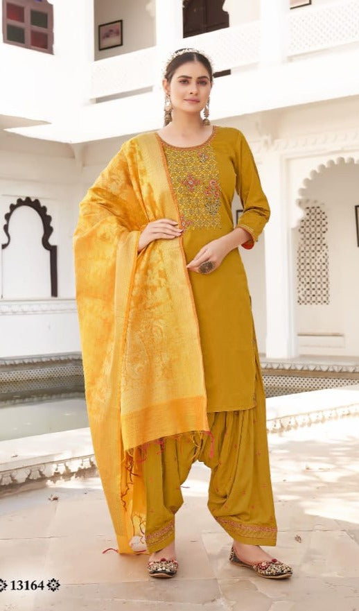 TRADITIONAL SILK SALWAR SUIT- ETHNIC WEAR FOR WOMEN