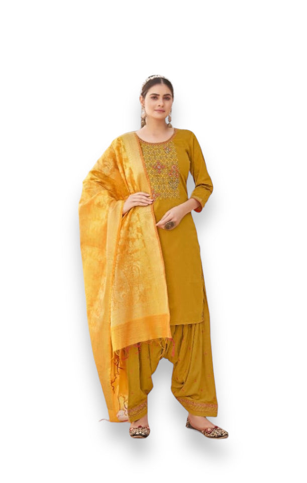 TRADITIONAL SILK SALWAR SUIT- ETHNIC WEAR FOR WOMEN