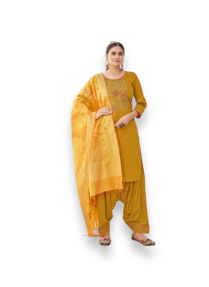 TRADITIONAL SILK SALWAR SUIT- ETHNIC WEAR FOR WOMEN