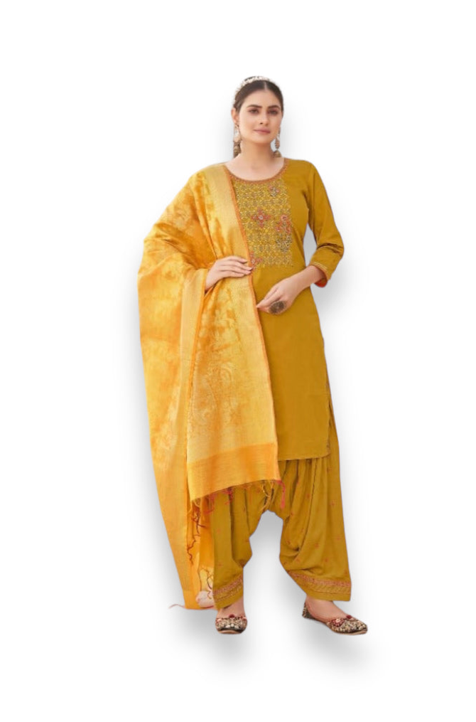 TRADITIONAL SILK SALWAR SUIT- ETHNIC WEAR FOR WOMEN
