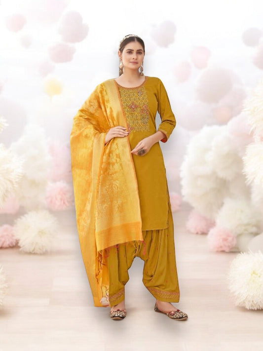TRADITIONAL SILK SALWAR SUIT- ETHNIC WEAR FOR WOMEN