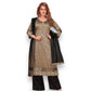 STYLISH GRAY COLOR N F CHURIDAR CASUAL WEAR SALWAR KAMEEZ