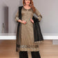 STYLISH GRAY COLOR N F CHURIDAR CASUAL WEAR SALWAR KAMEEZ