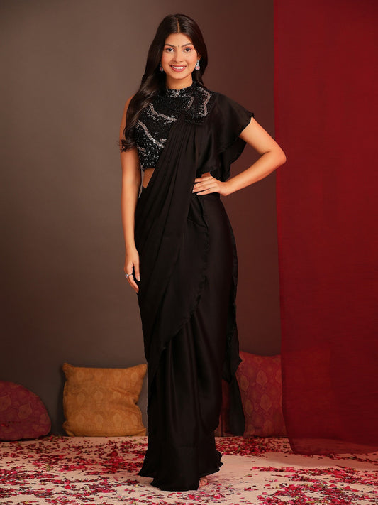 STYLISH PARTY WEAR READYMADE SAREE – ETHNIC WEAR FOR WOMEN - 03
