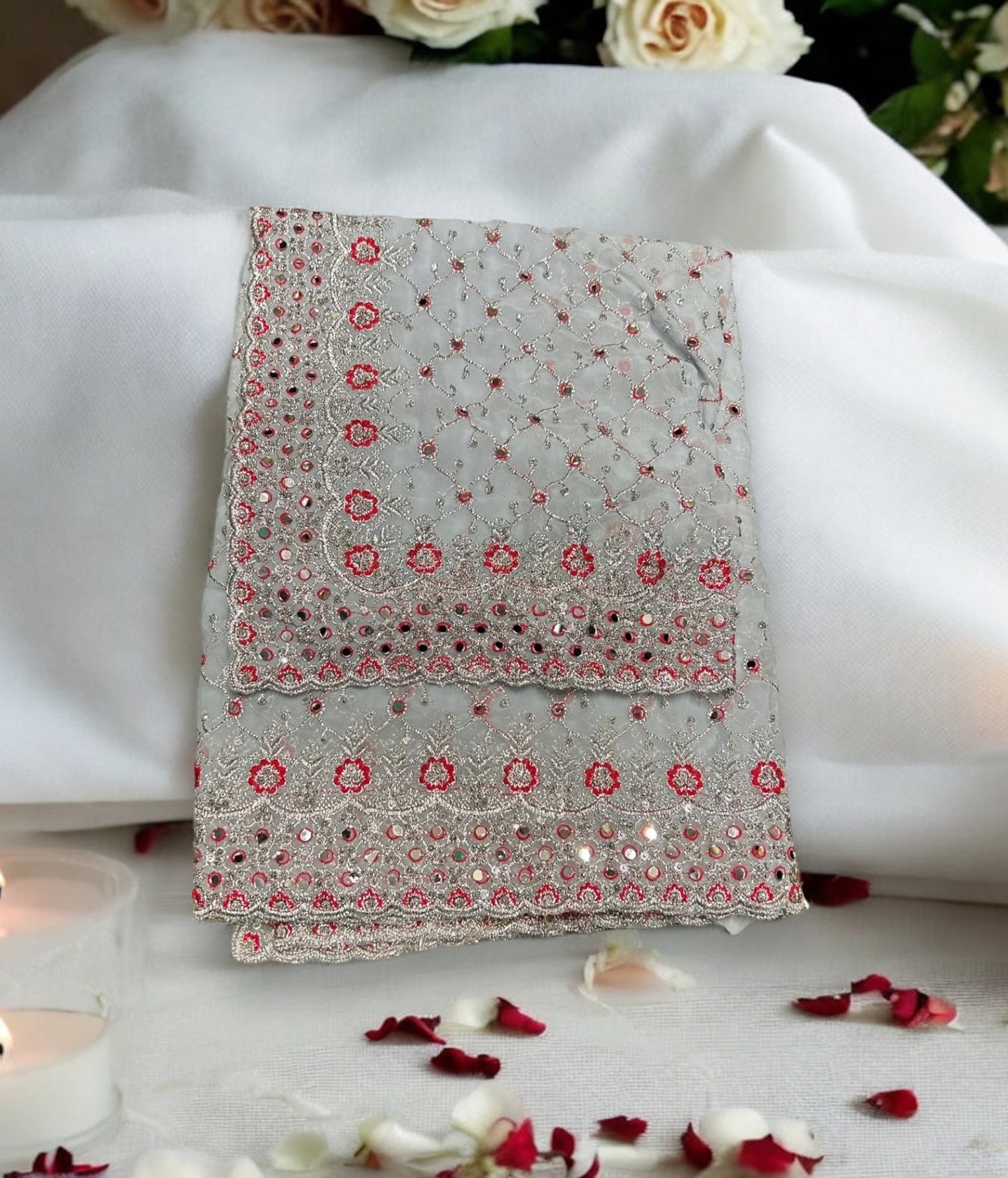 TRADITIONAL DESIGNER PARTY SAREE – INDIAN ETHNIC WEAR FOR WOMEN -021