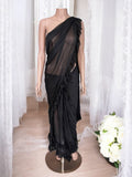 TRADITIONAL DESIGNER READY TO WEAR SAREE - ETHNIC WEAR FOR WOMEN- 902