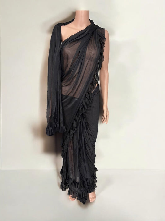 TRADITIONAL DESIGNER READY TO WEAR SAREE - ETHNIC WEAR FOR WOMEN- 902