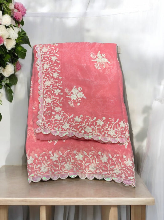 TRADITIONAL DESIGNER SAREE - ETHNIC WEAR FOR WOMEN -022