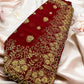 TRADITIONAL DESIGNER SAREE WITH READY BLOUSE – ELEGANT INDIAN ETHNIC WEAR- 014