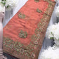 TRADITIONAL DESIGNER SAREE WITH READY BLOUSE – ELEGANT INDIAN ETHNIC WEAR- 016