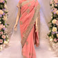 TRADITIONAL DESIGNER SAREE WITH READY BLOUSE – ELEGANT INDIAN ETHNIC WEAR- 016
