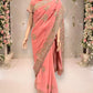 TRADITIONAL DESIGNER SAREE WITH READY BLOUSE – ELEGANT INDIAN ETHNIC WEAR- 016