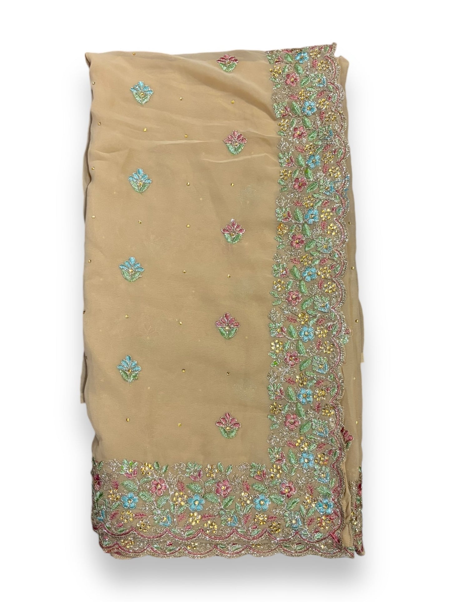 TRADITIONAL DESIGNER SAREE WITH READY BLOUSE- ELEGANT INDIAN ETHNIC WEAR FOR WOMEN - 012