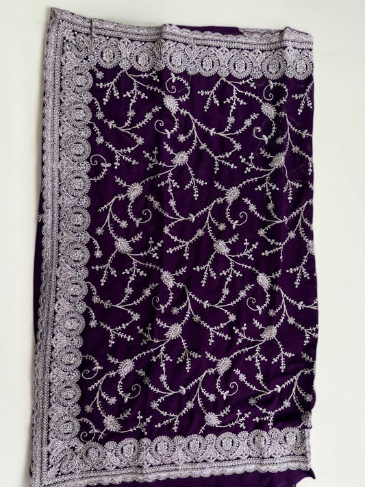 TRADITIONAL DESIGNER SAREE WITH READY BLOUSE– ETHNIC WEAR FOR WOMEN- 300
