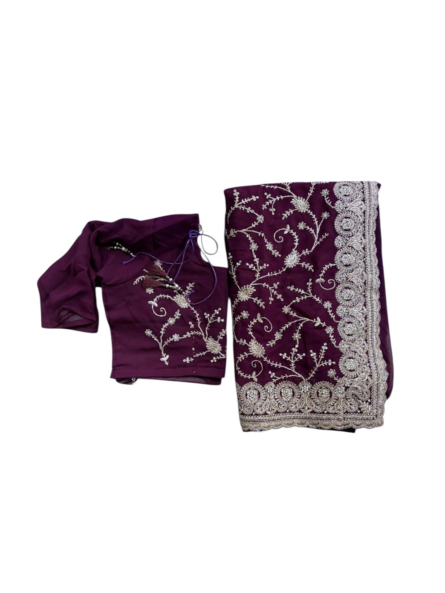 TRADITIONAL DESIGNER SAREE WITH READY BLOUSE– ETHNIC WEAR FOR WOMEN- 300