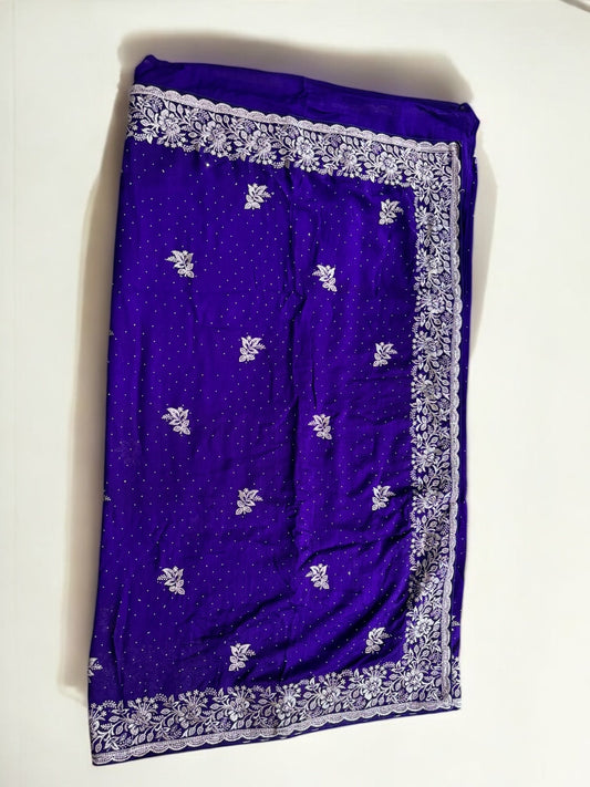 TRADITIONAL DESIGNER SAREE WITH READY BLOUSE– ETHNIC WEAR FOR WOMEN- 302