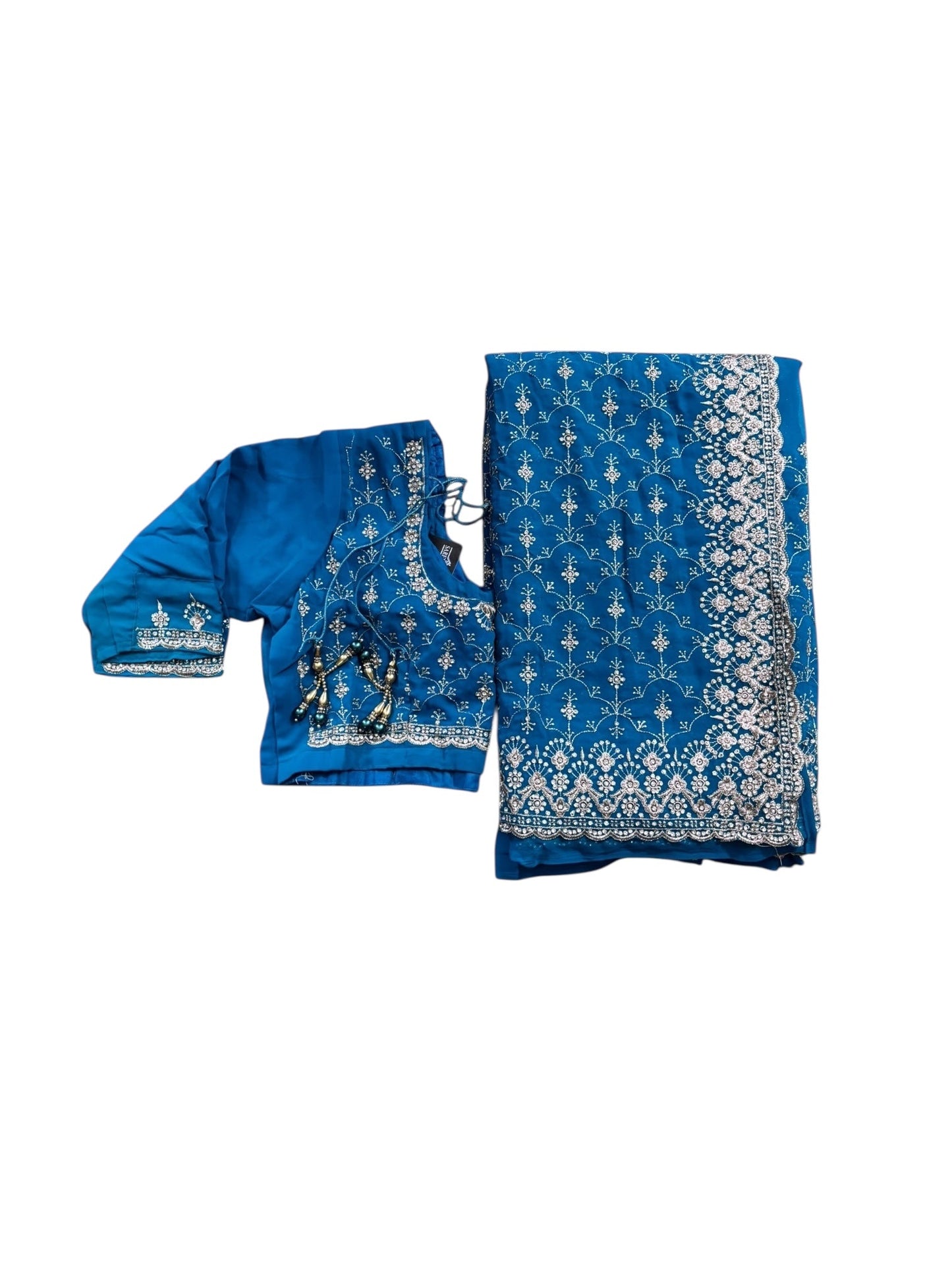 TRADITIONAL DESIGNER SAREE WITH READY BLOUSE– ETHNIC WEAR FOR WOMEN- 303