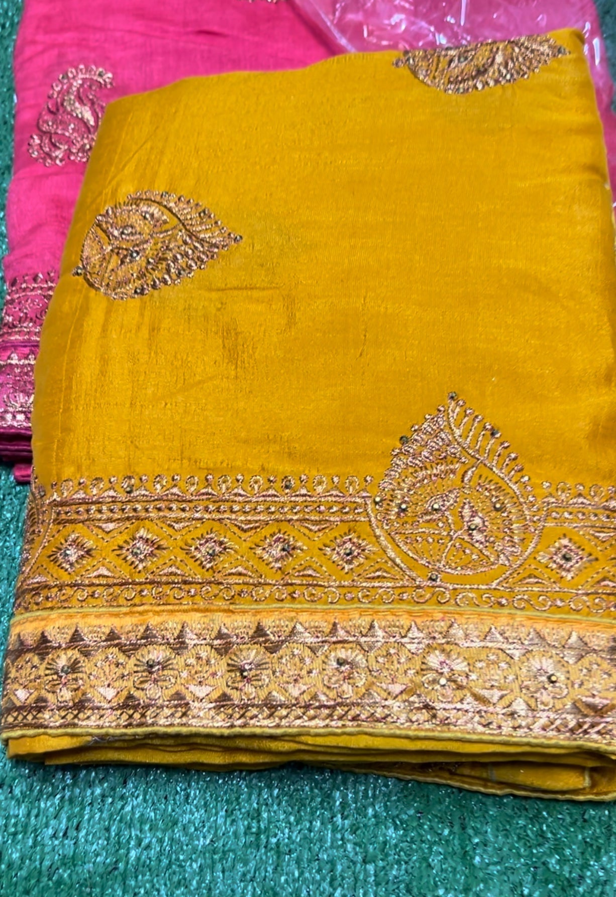 TRADITIONAL FESTIVE WEAR VICHITRA SILK SAREE FOR WOMEN- 1005