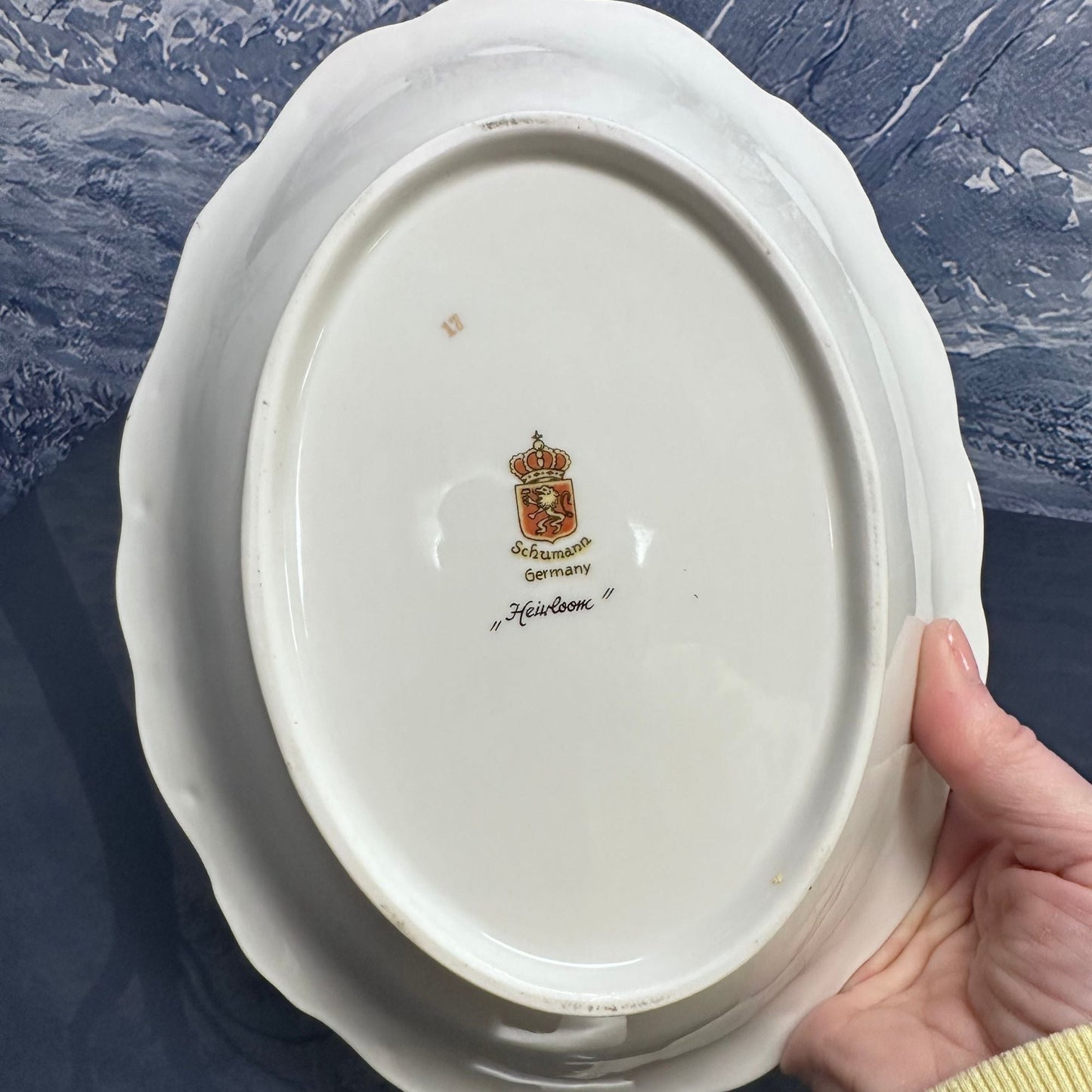 SHUMANN BAVARIA CHINA OVAL BOWL